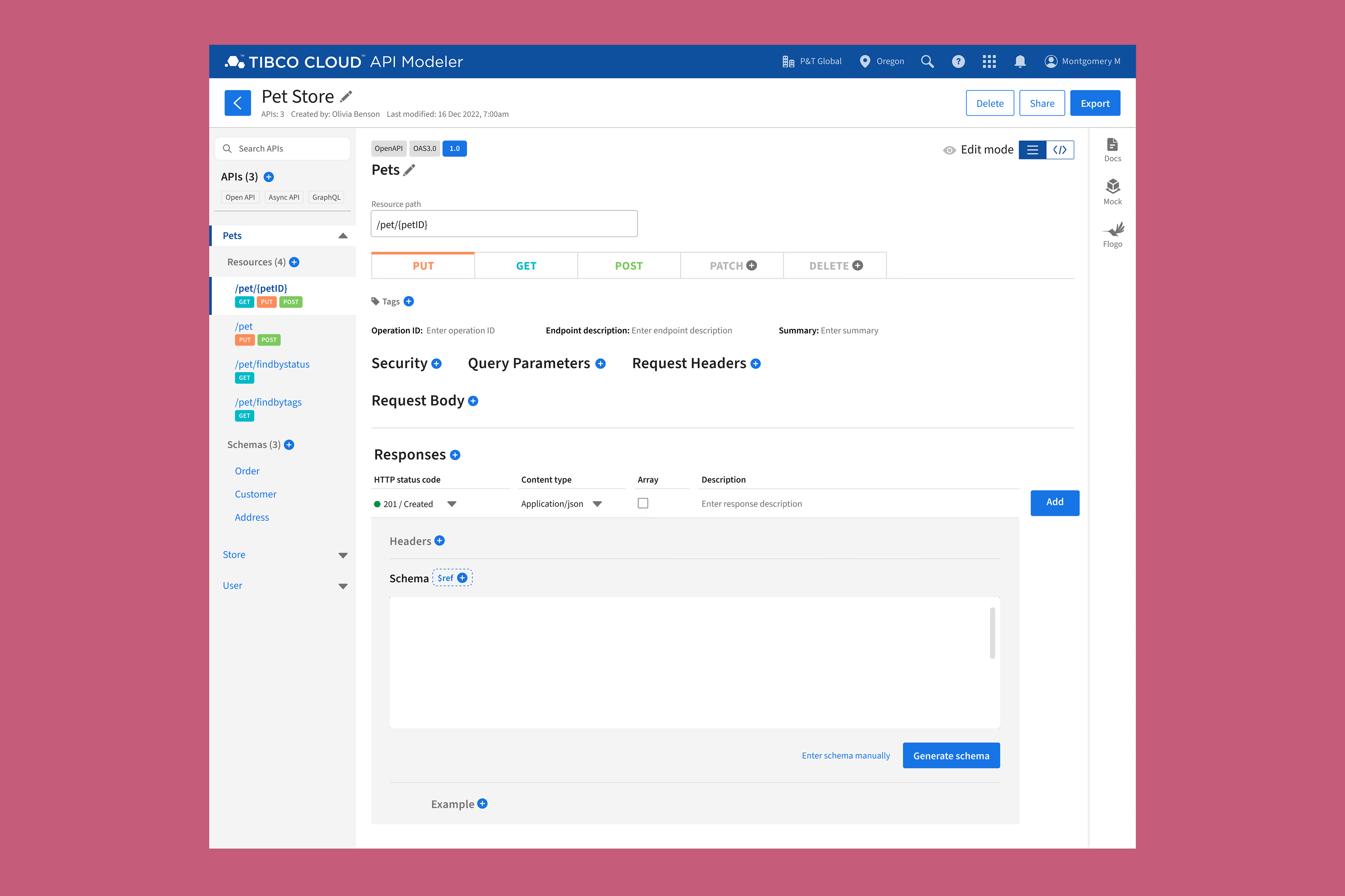 TIBCO Cloud API Modeler