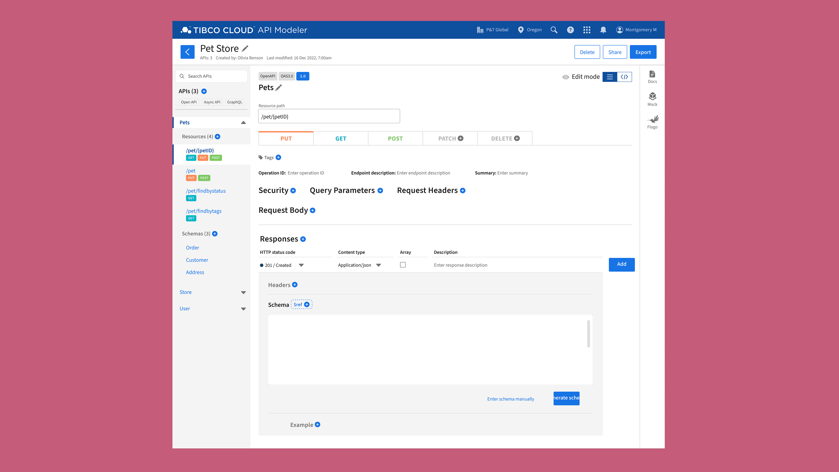 TIBCO Cloud API Modeler
