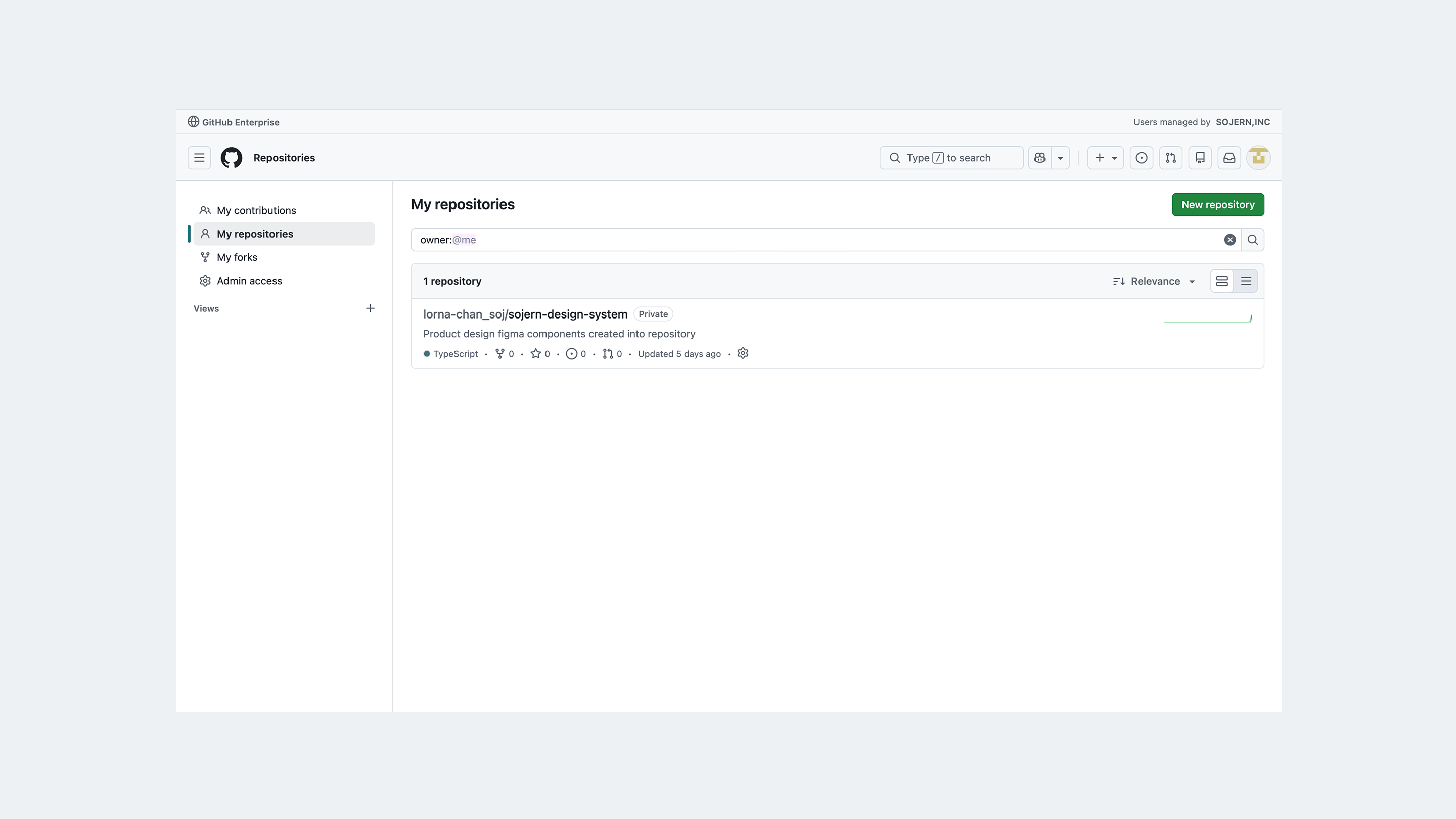 GitHub component repository screenshots